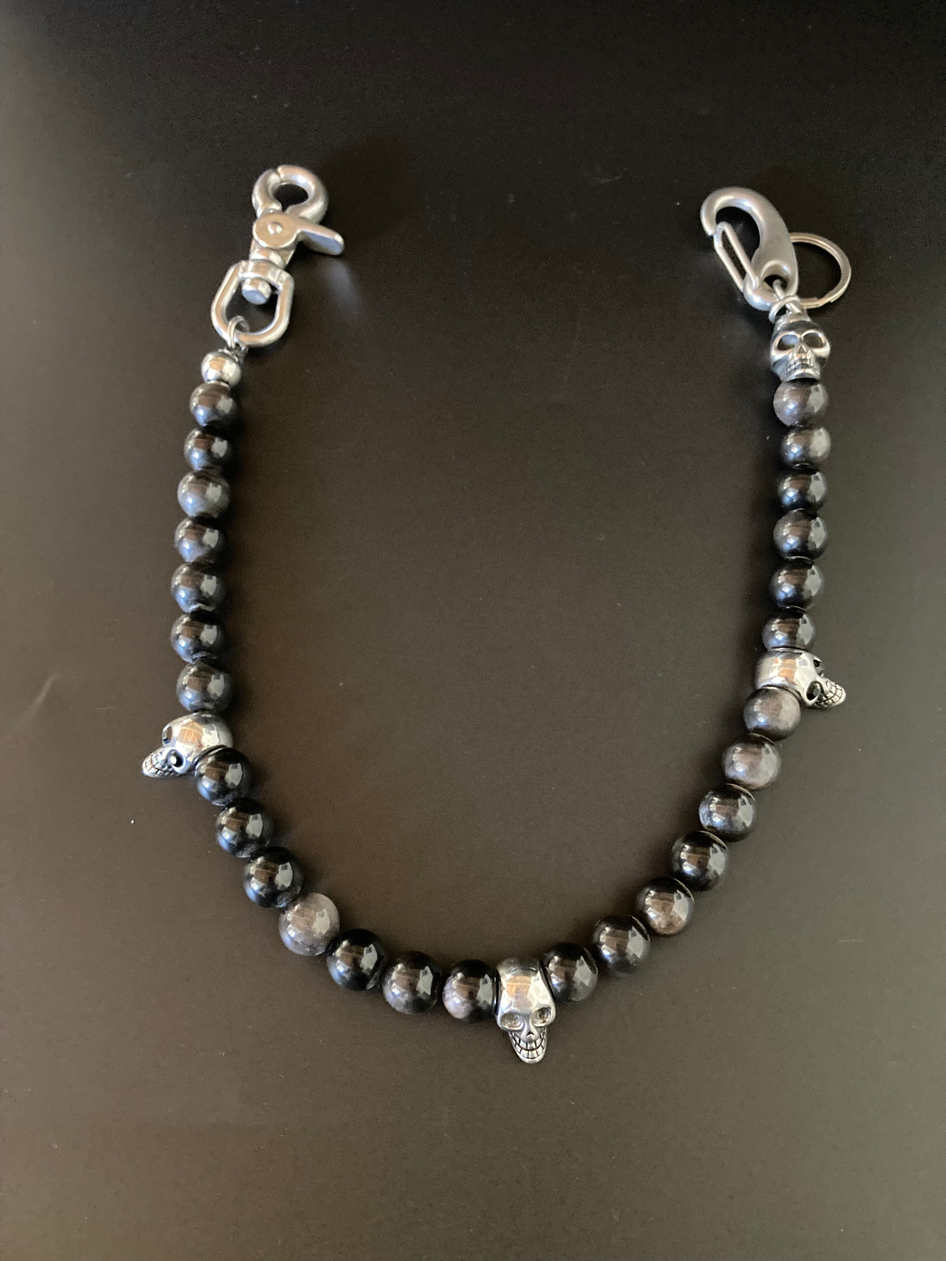 Obsidienne Grise & Skull