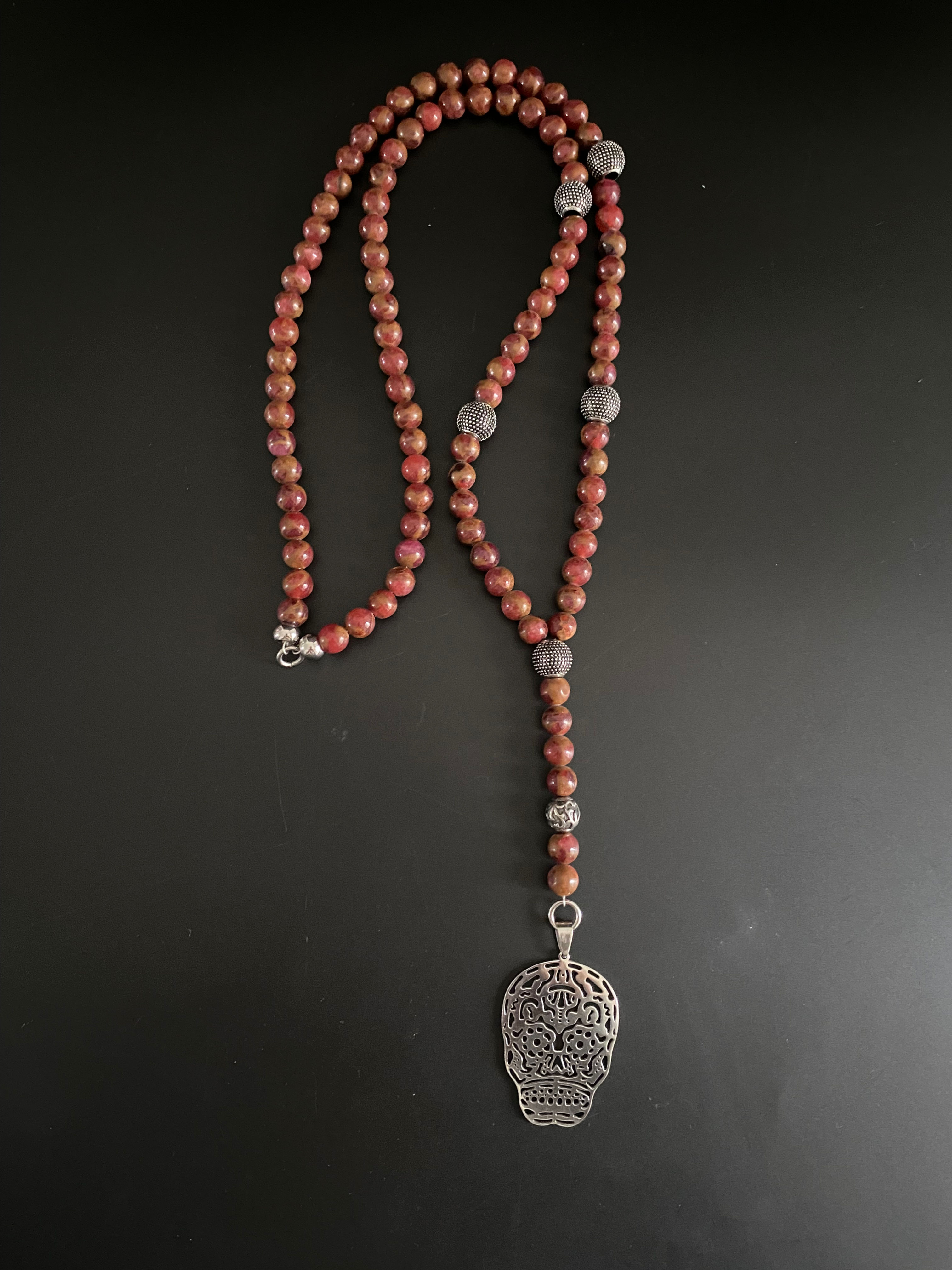 CHAPELET 8MM en Jaspe de Birmanie