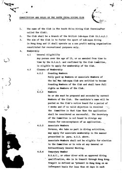 1st Constitution & Rules of SCDC (8.5.1979)