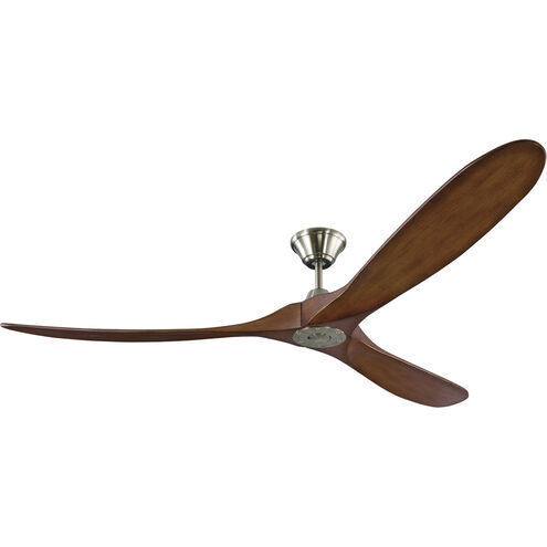 Monte Carlo 70" 3 Blade Maverick Brushed Steel with Dark Walnut Blades