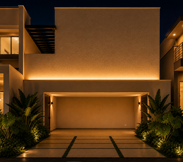 FACHADA CASA - NOTURNO