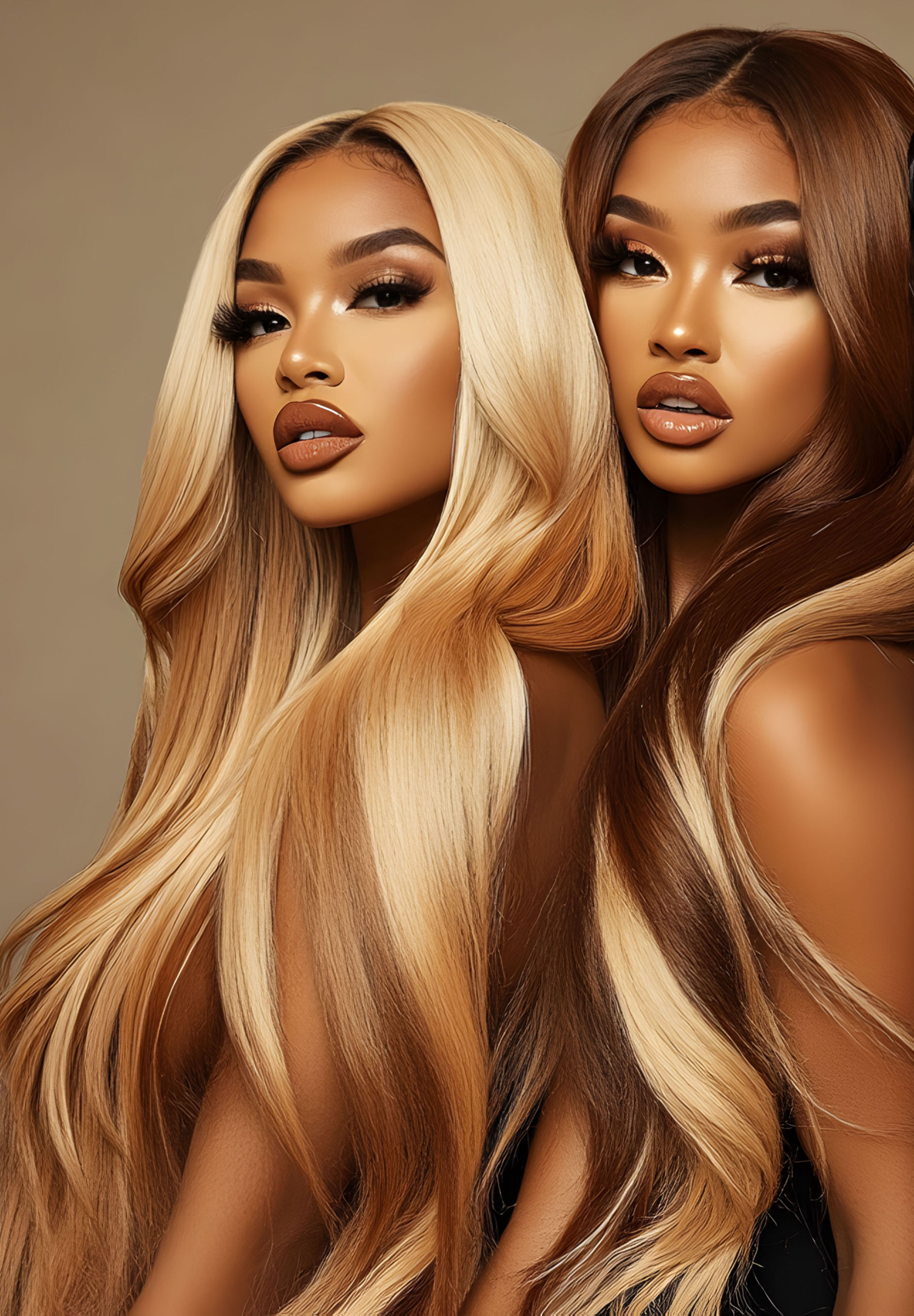 Honey Blonde Ombre' | Frontal Wigs | 4/27 - 30/27 - 1B/27 Color