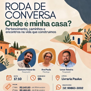 Roda de conversa aborda identidade e pertencimento em encontro na Livraria Paulus