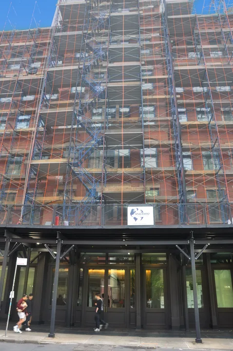 View 3 of the installation at 36 Bleecker Street