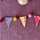 Thumbnail: Wool Felt and Paper Mini Bunting
