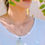 Thumbnail: Double Etched Full Moon Necklace