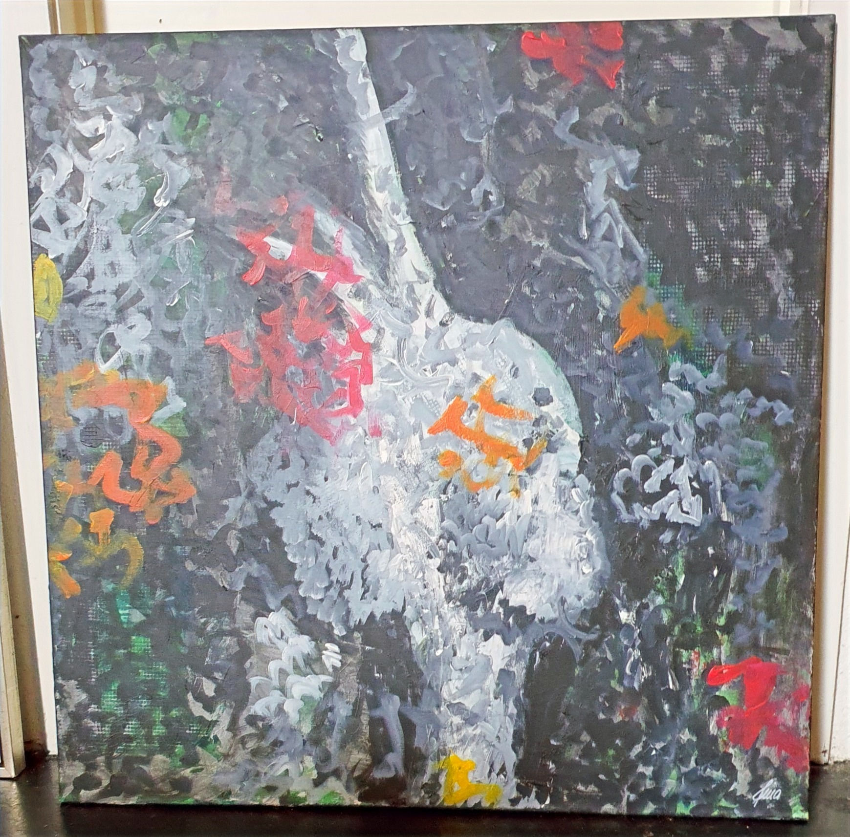 Kunst Maleri / Art Painting By Axel