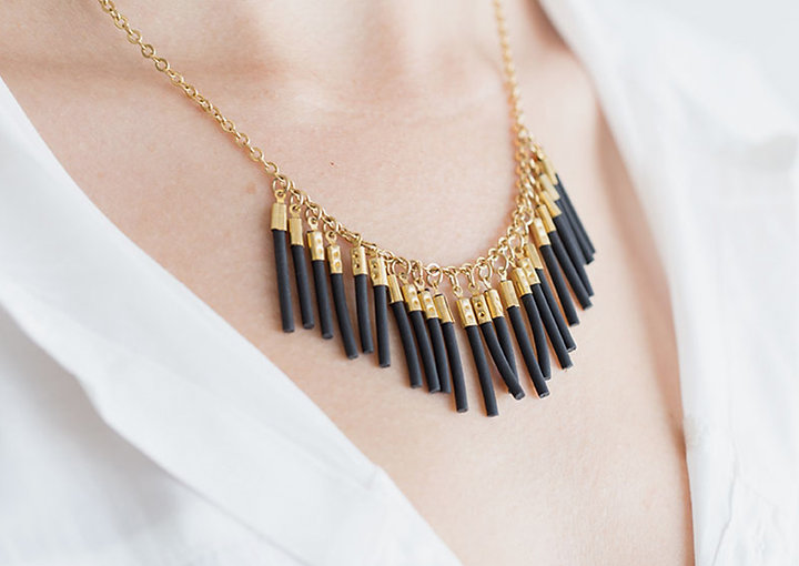 Black and Gold Necklace