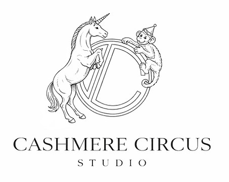 Cashmere Circus Studio logo, modern luxury interior design studio in Vancouver