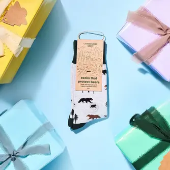 Sustainably and ethically made socks and sweatshirts that give back with every purchase.