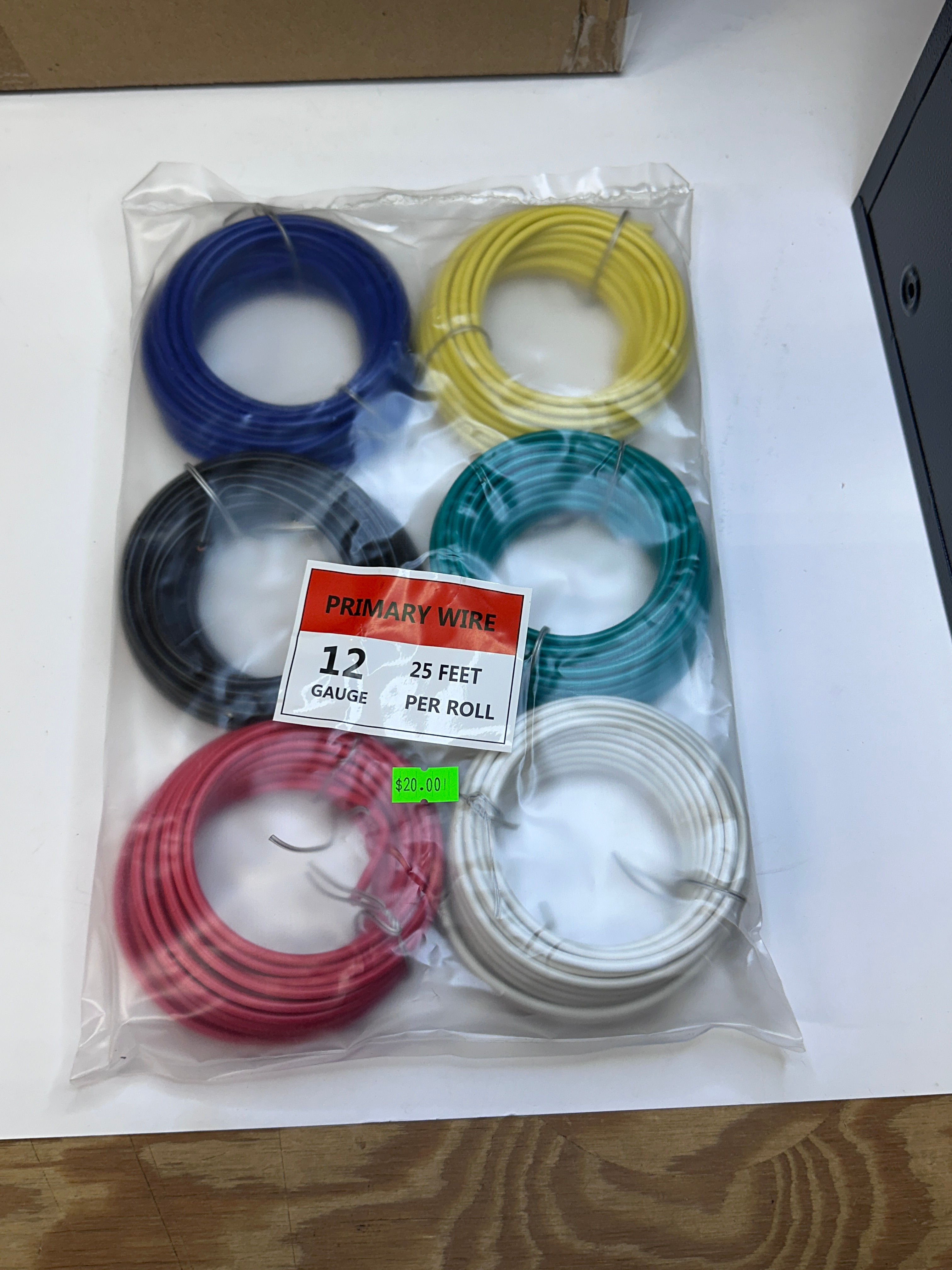 12 GAUGE STRANDED WIRE (25ft per color)