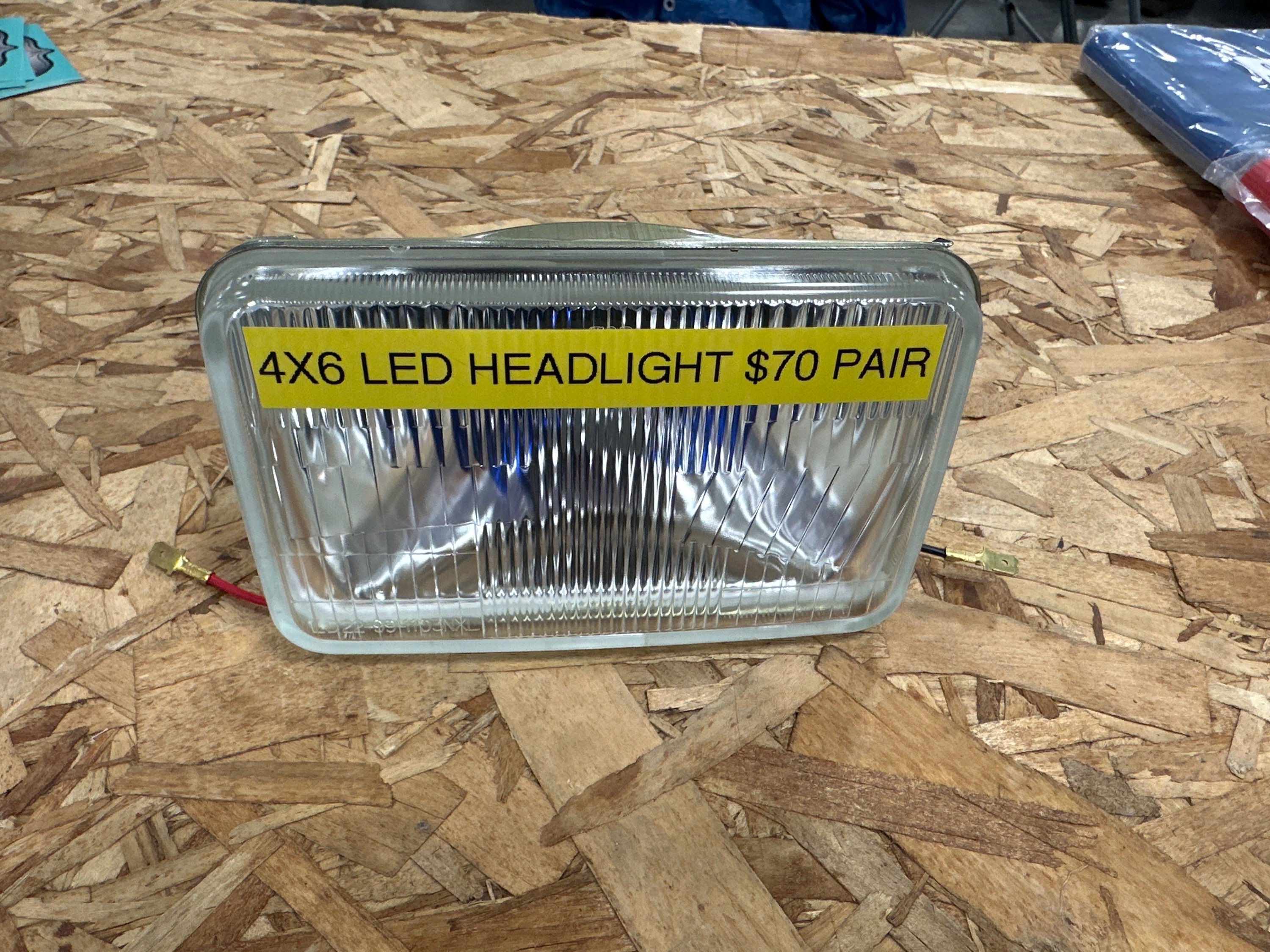 2 - 4x6 LED SEALED BEAM REPLACEMENT (pair 2 lenses)