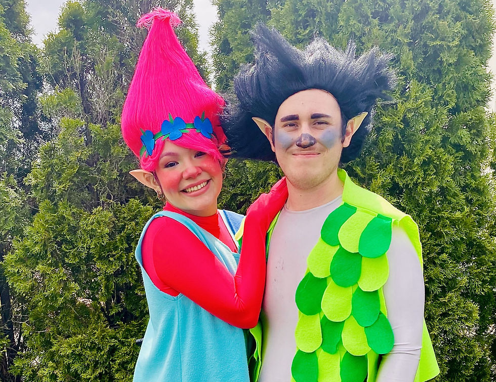 TROLLS PARTY in the PARKS
