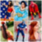 Princesses and Superheros in the Park