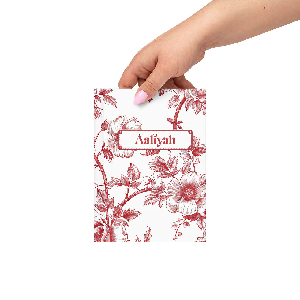 Thumbnail: Red Floral Journal | Personalize