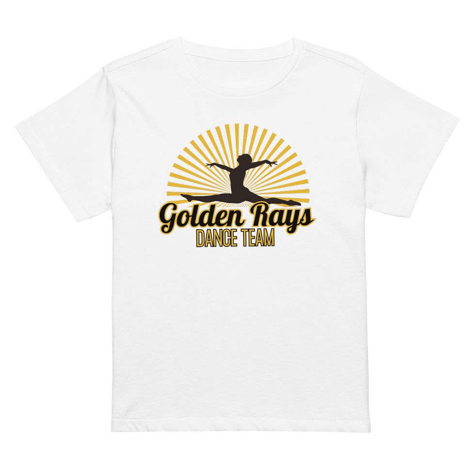 Thumbnail: Golden Rays Logo Women’s high-waisted t-shirt