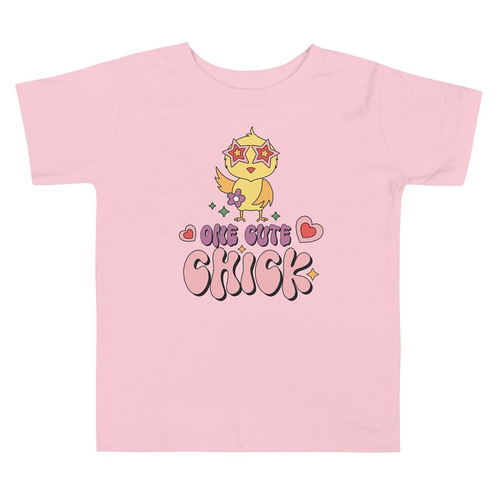 Thumbnail: One Cute Chick Toddler Short Sleeve Tee