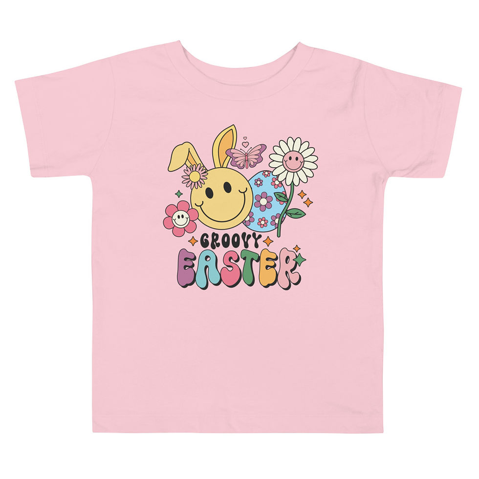 Thumbnail: Groovy Easter Toddler Short Sleeve Tee