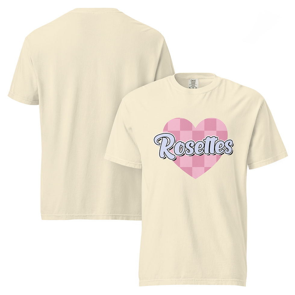 Thumbnail: ROSETTES - Checkered Heart CC Tee
