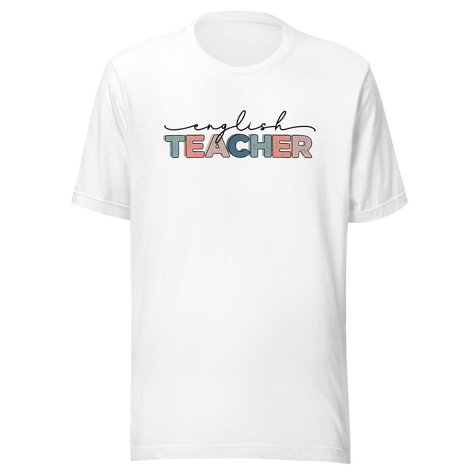 Thumbnail: English Teacher | Muted tones Unisex t-shirt