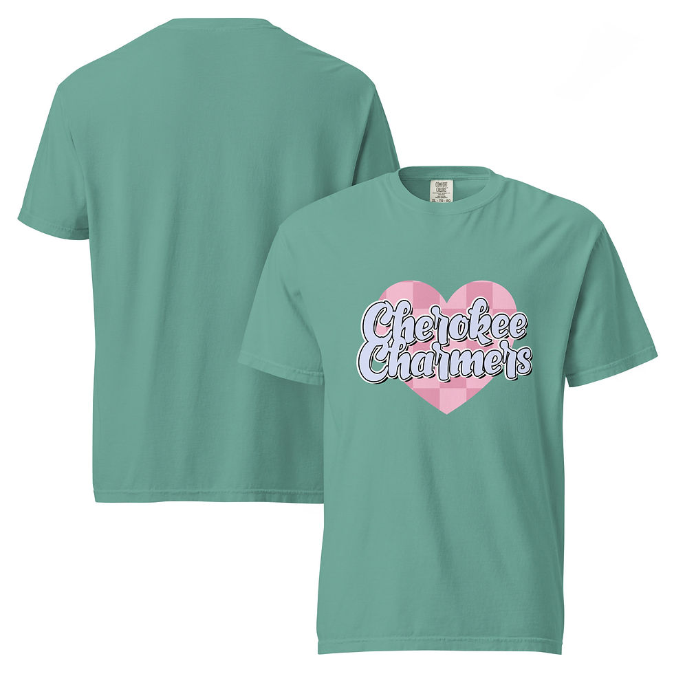 CHEROKEE CHARMERS - Checkered Heart CC Tee
