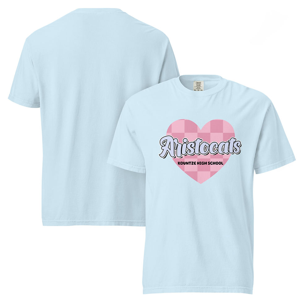 Thumbnail: Aristocats - Checkered Heart KHS CC Tee