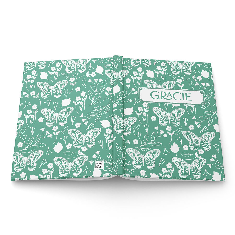 Thumbnail: Spring Green Butterfly Journal | Personalize
