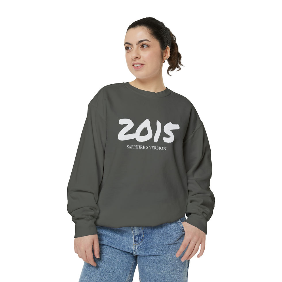 Thumbnail: 2015 Sapphire's Version Unisex Garment-Dyed Sweatshirt