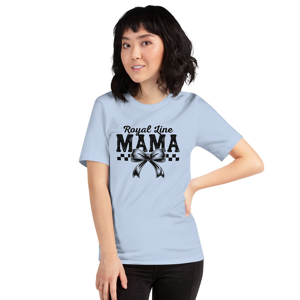 Thumbnail: Royal Line Mama - Checkered Unisex t-shirt
