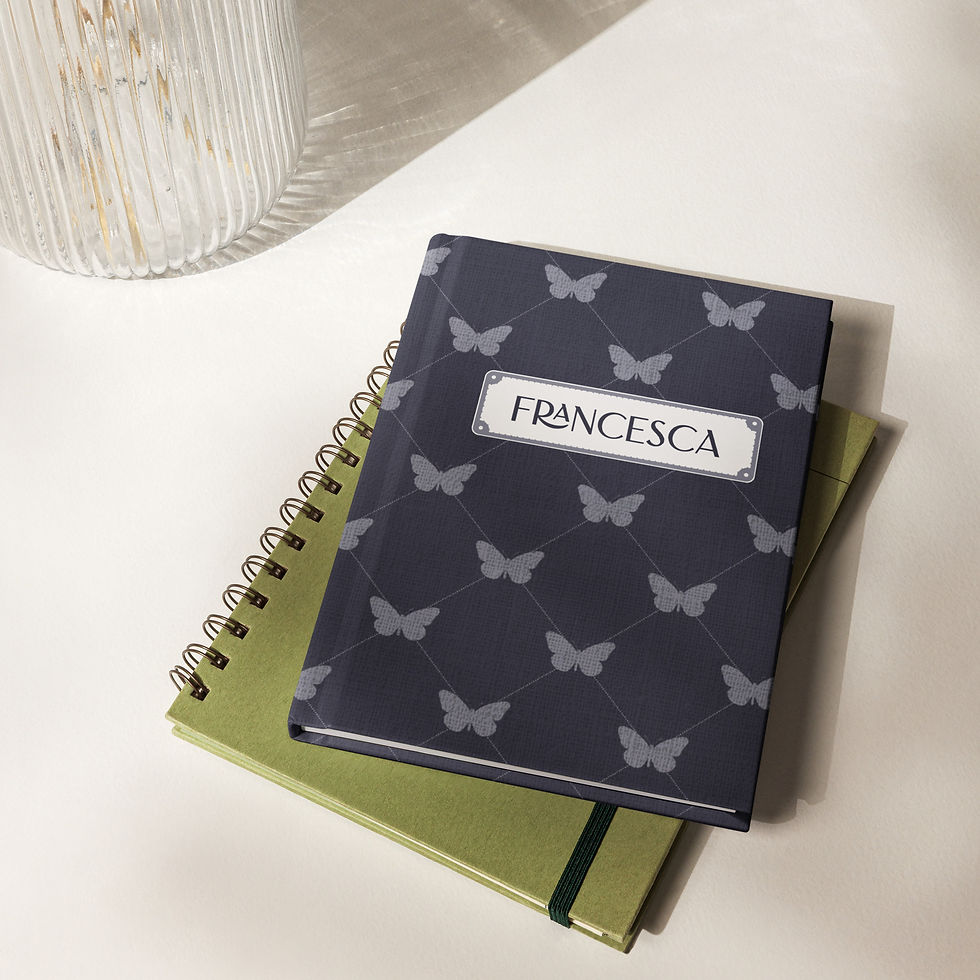 Thumbnail: Navy Butterfly Journal | Personalize