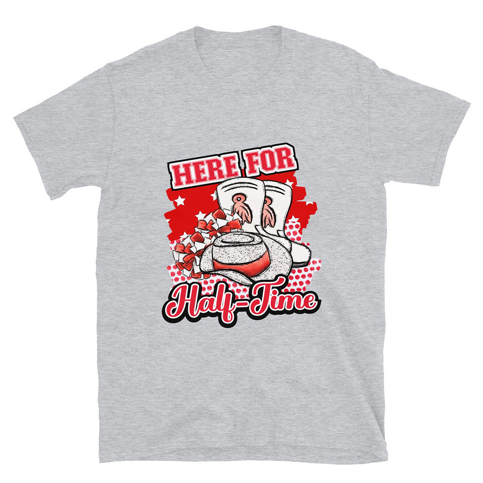 Thumbnail: Here For Half-Time Red T-Shirt
