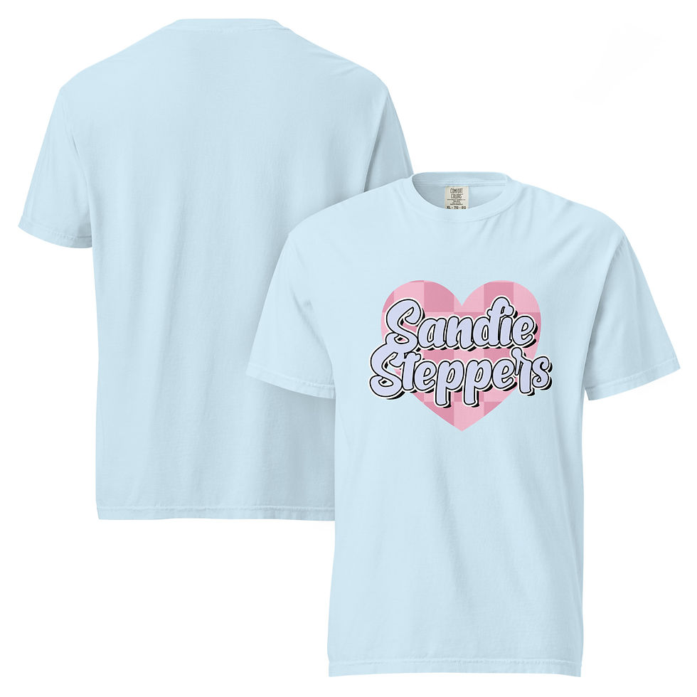 Thumbnail: SANDIE STEPPERS - Checkered Heart CC Tee