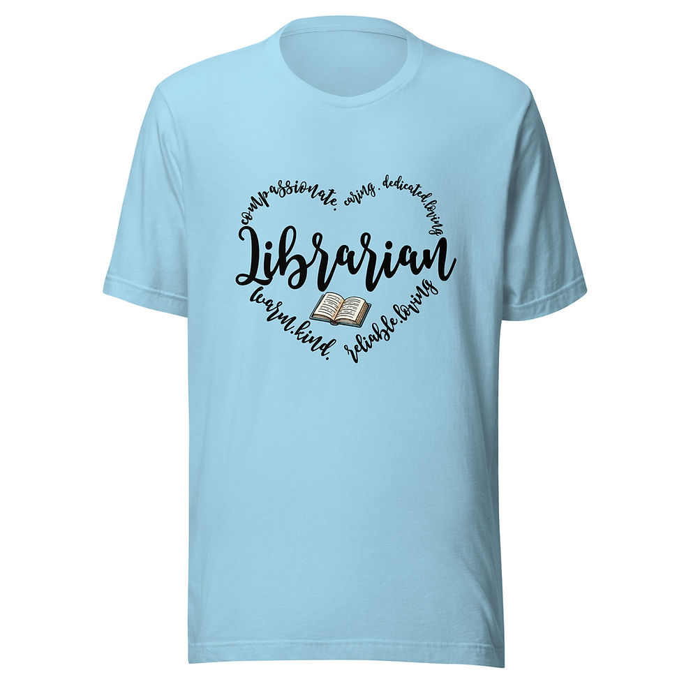 Thumbnail: Librarian Heart Unisex t-shirt