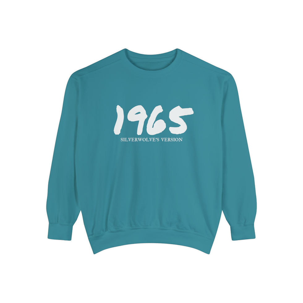 Thumbnail: 1965 Silverwolve's Version Unisex Garment-Dyed Sweatshirt