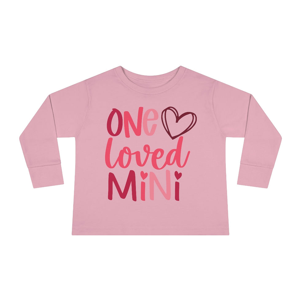 Thumbnail: One Loved Mini Toddler Long Sleeve Tee