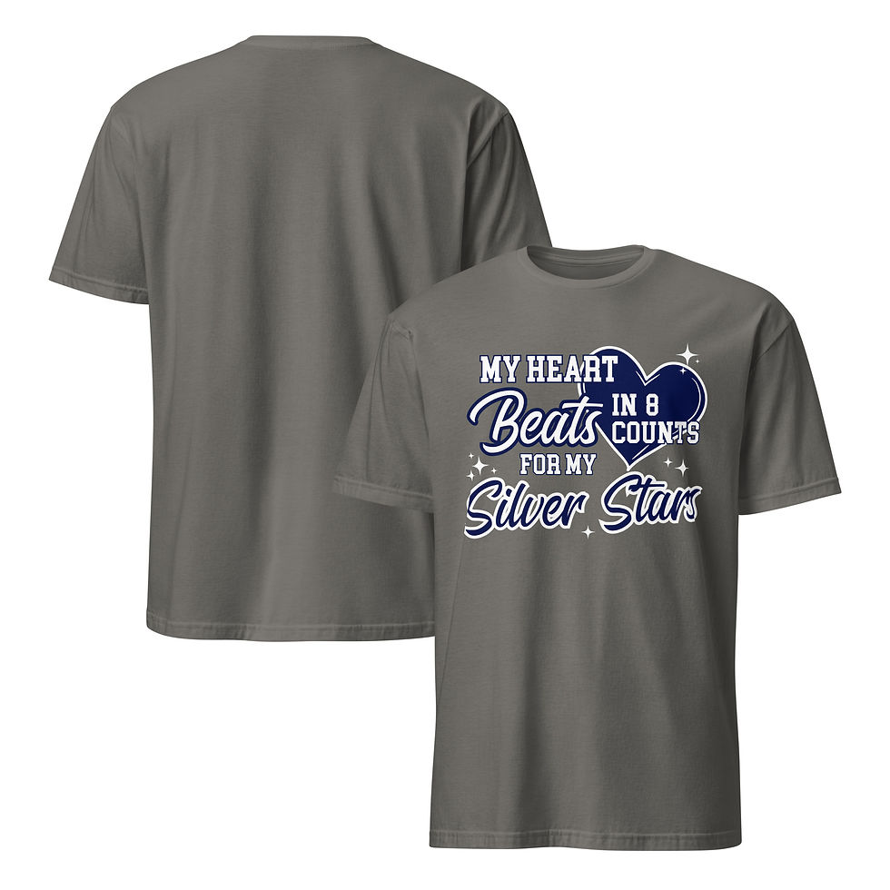 Silver Stars | Heart Beats Short-Sleeve Unisex T-Shirt
