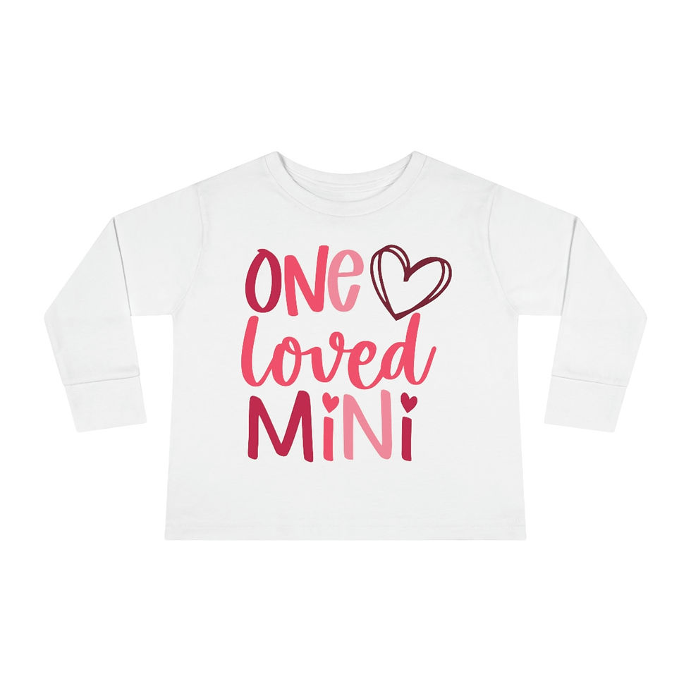 Thumbnail: One Loved Mini Toddler Long Sleeve Tee