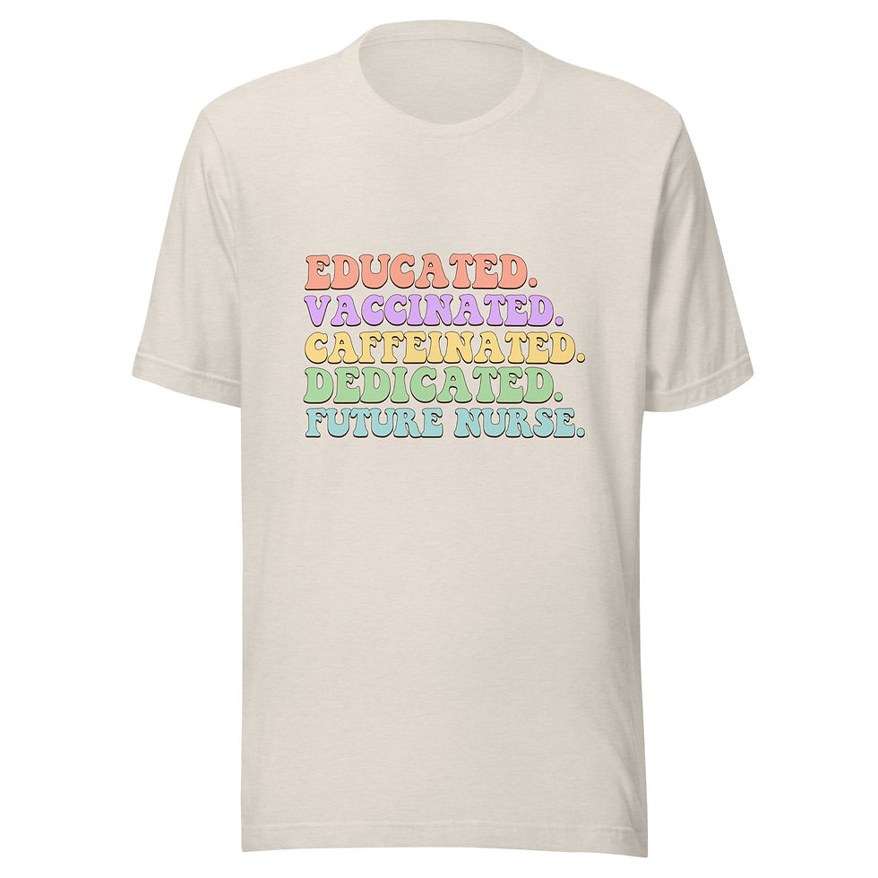 Thumbnail: Educated. Future Nurse Unisex t-shirt
