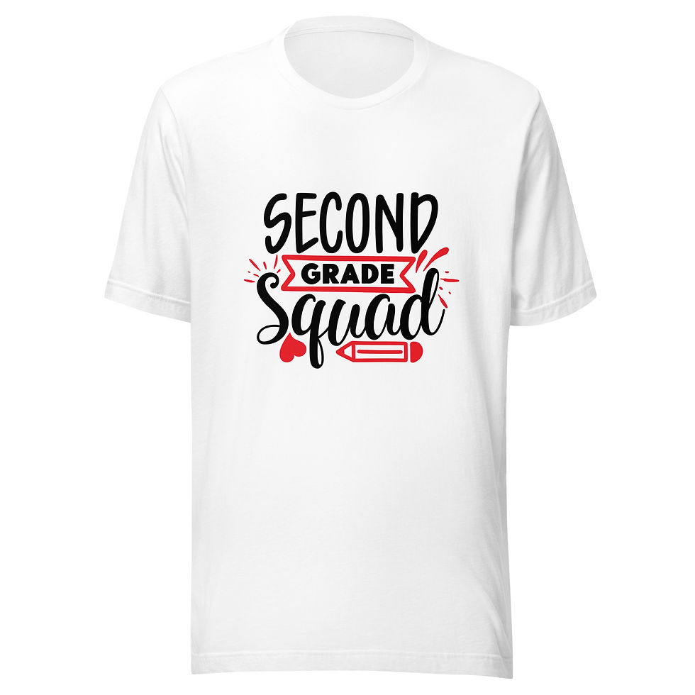 Thumbnail: Second Grade Squad Unisex t-shirt