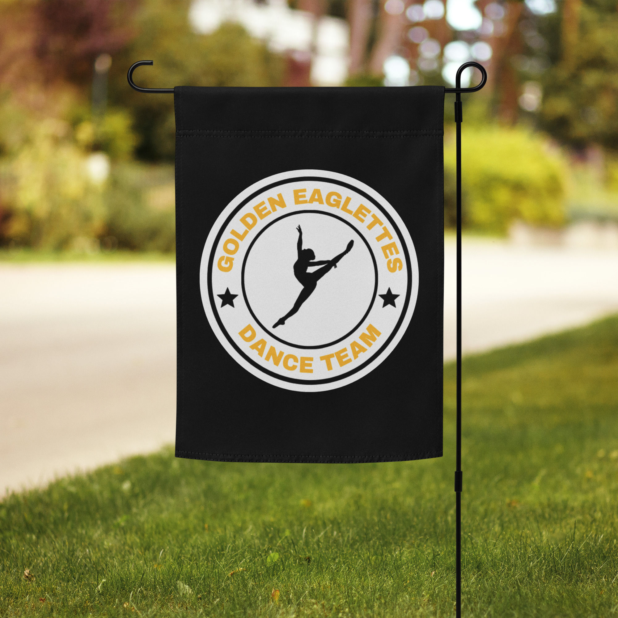 Golden Eaglette Team Logo Garden flag