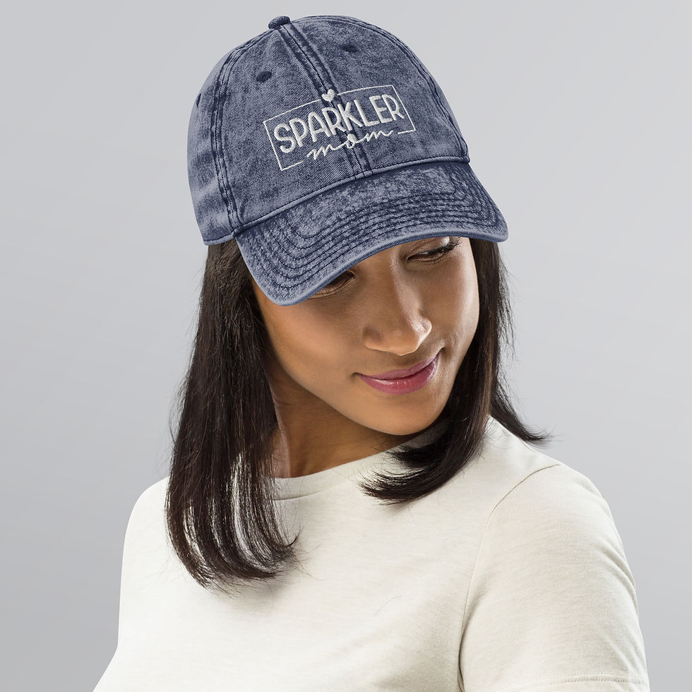 Thumbnail: Sparkler Mom Vintage Cotton Twill Cap