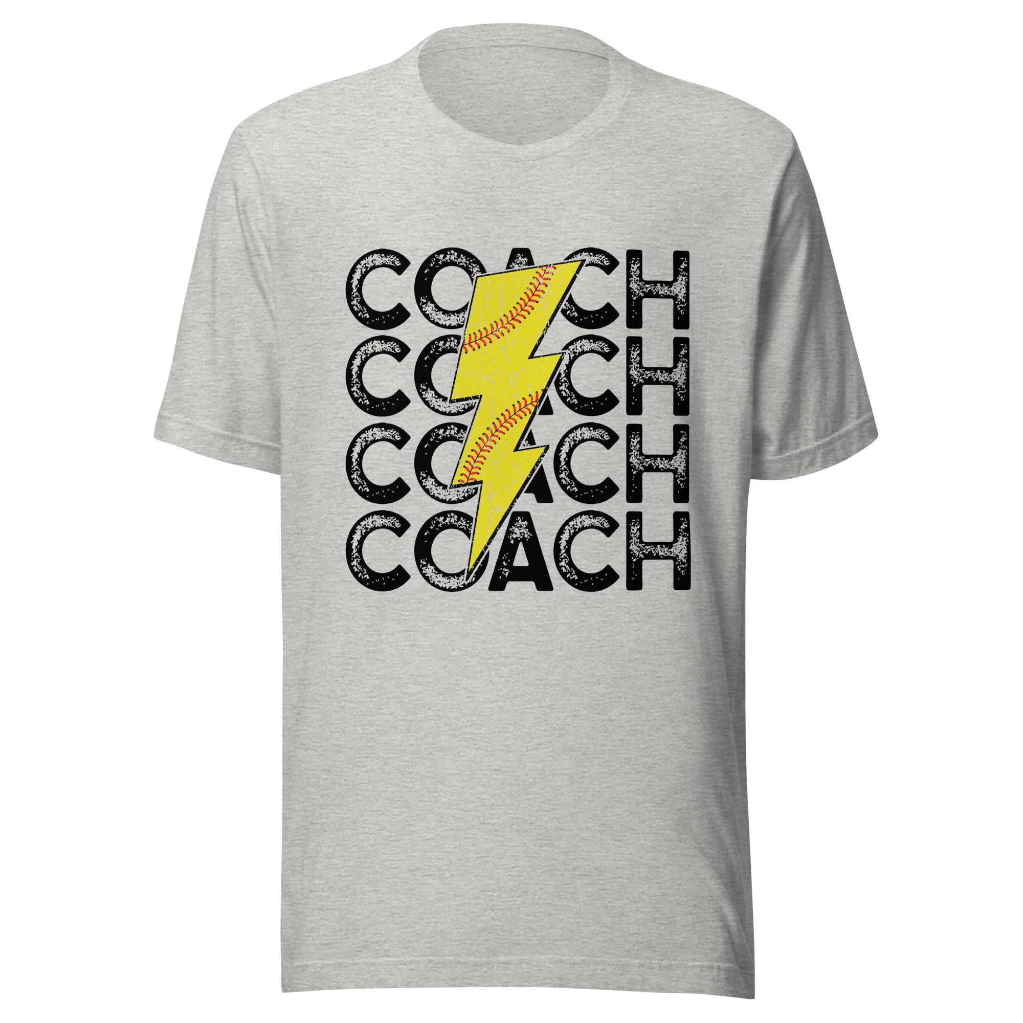 Softball Coach Bolt Unisex t-shirt