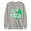 Thumbnail: Football Heart on Field Green Unisex Premium Sweatshirt