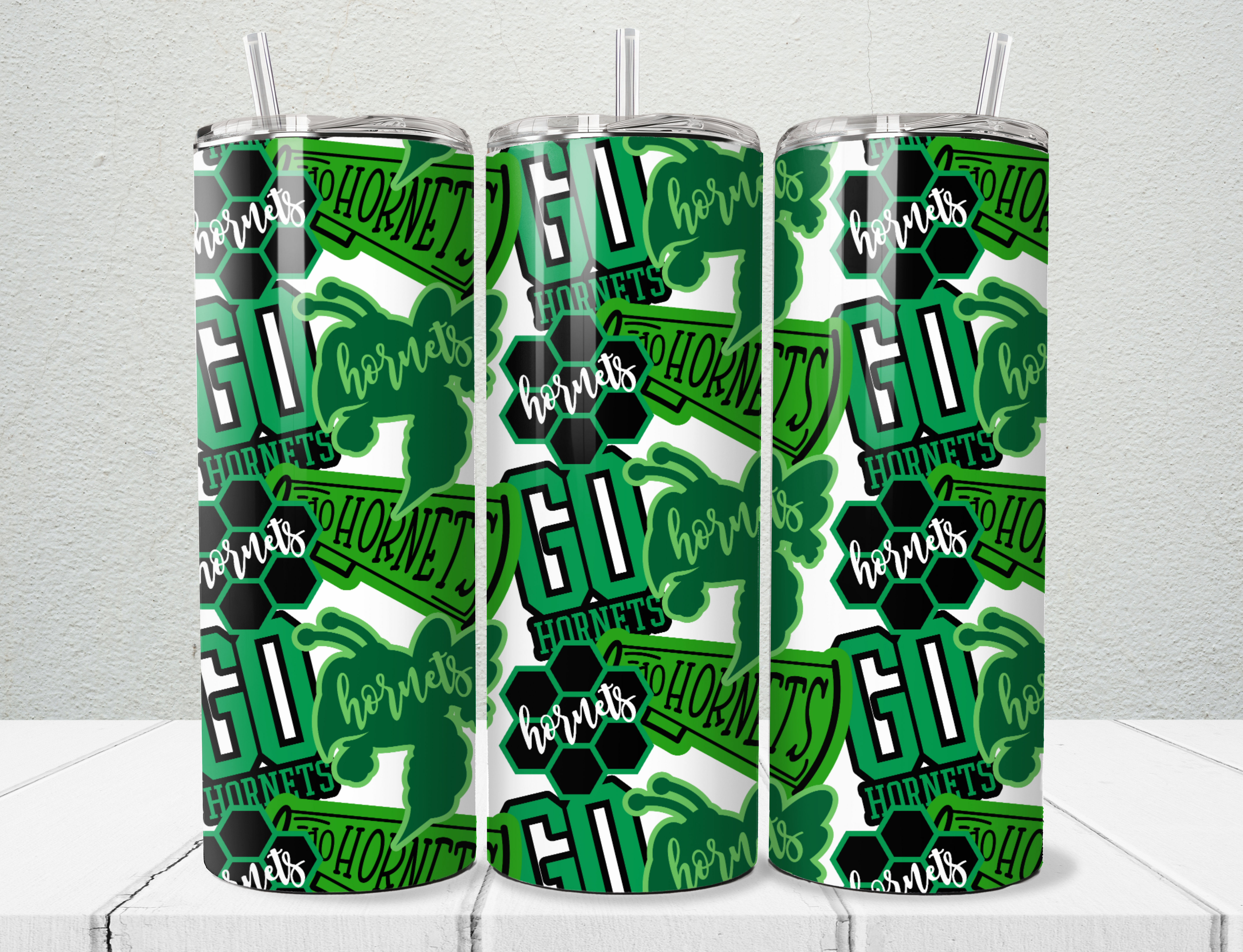 Go Hornets Mascot Tumbler