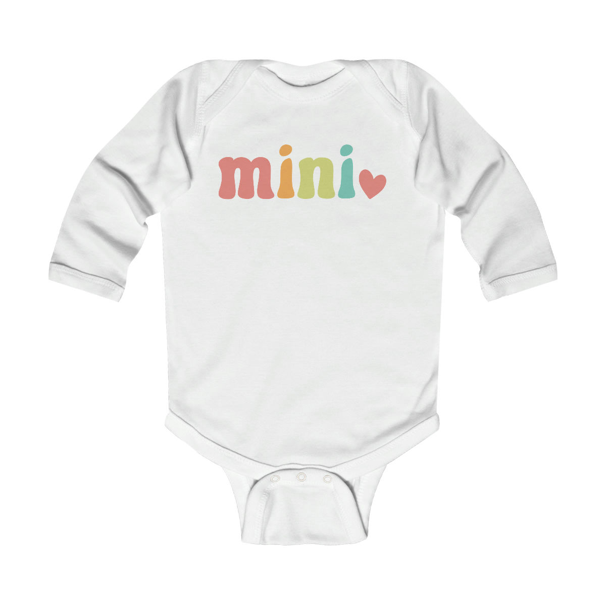 Mini Rainbow Infant Long Sleeve Bodysuit