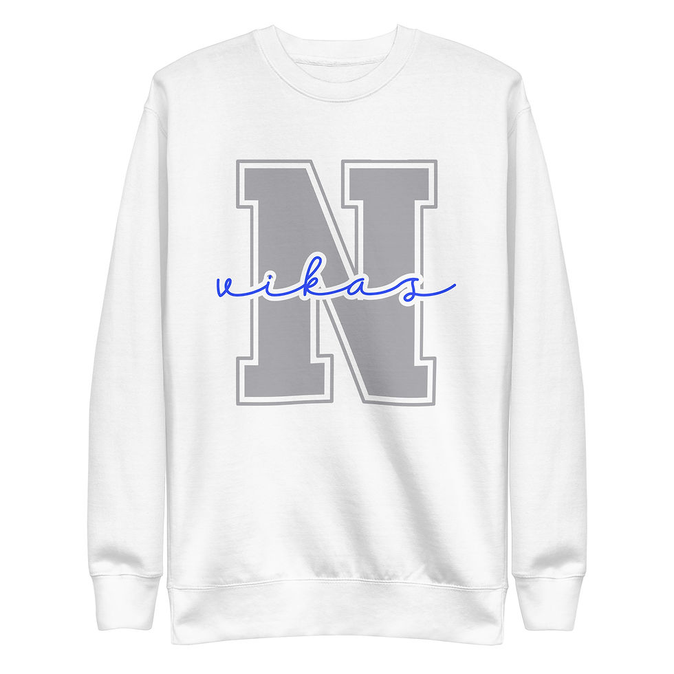 Thumbnail: N is for Vikas Unisex Premium Sweatshirt