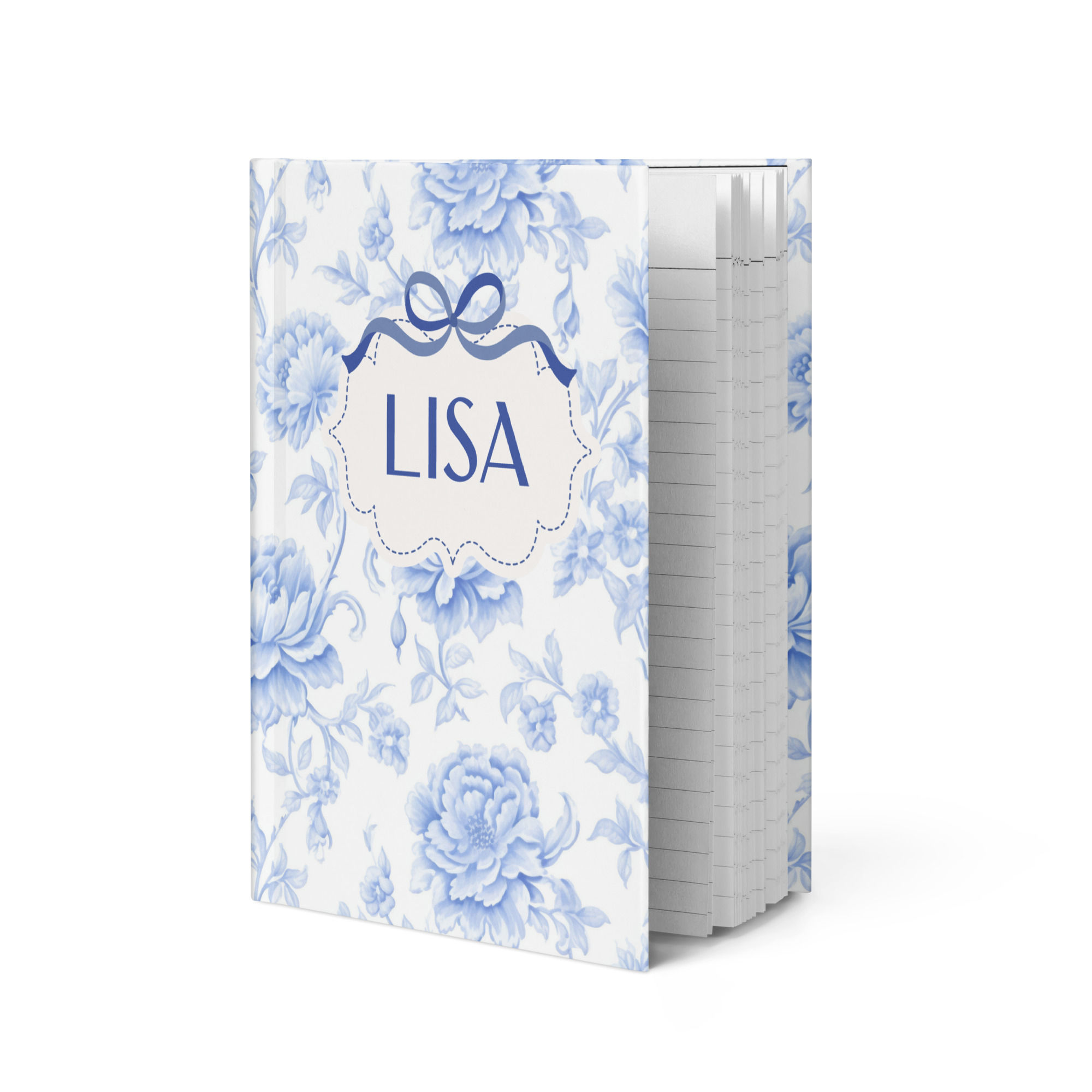 Blue Floral Journal | Personalize