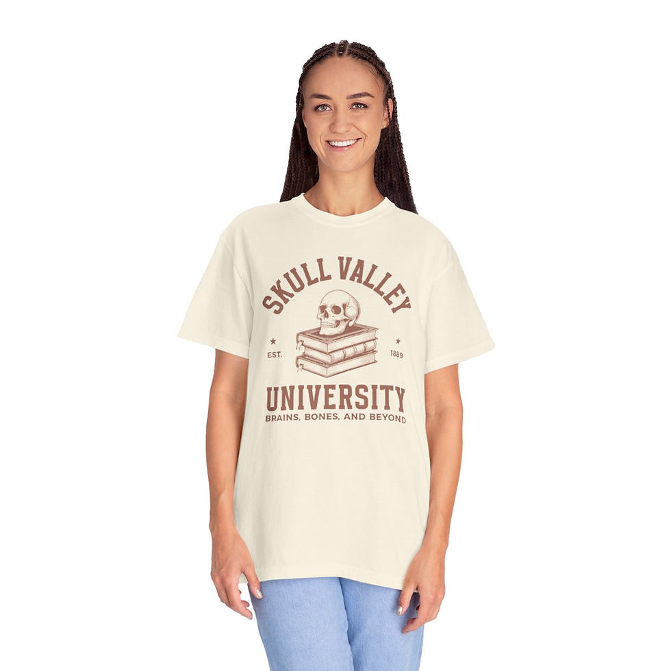 Thumbnail: Halloween Skull Valley University T-shirt