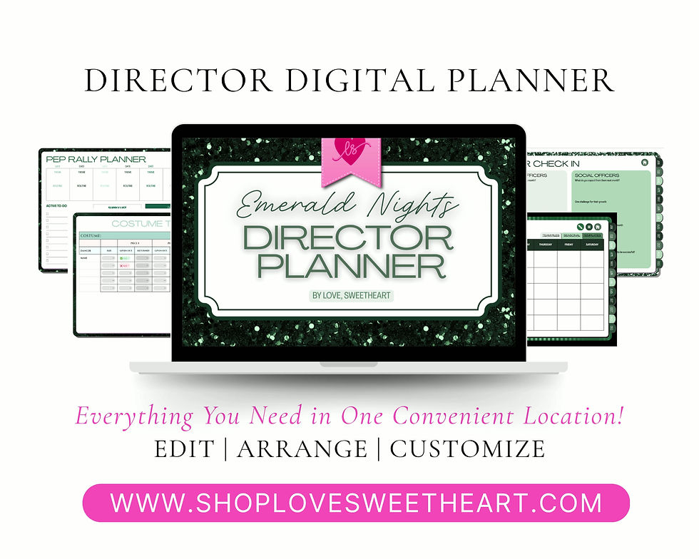 Thumbnail: Emerald Nights Director Digital Planner | Personal Single Use License