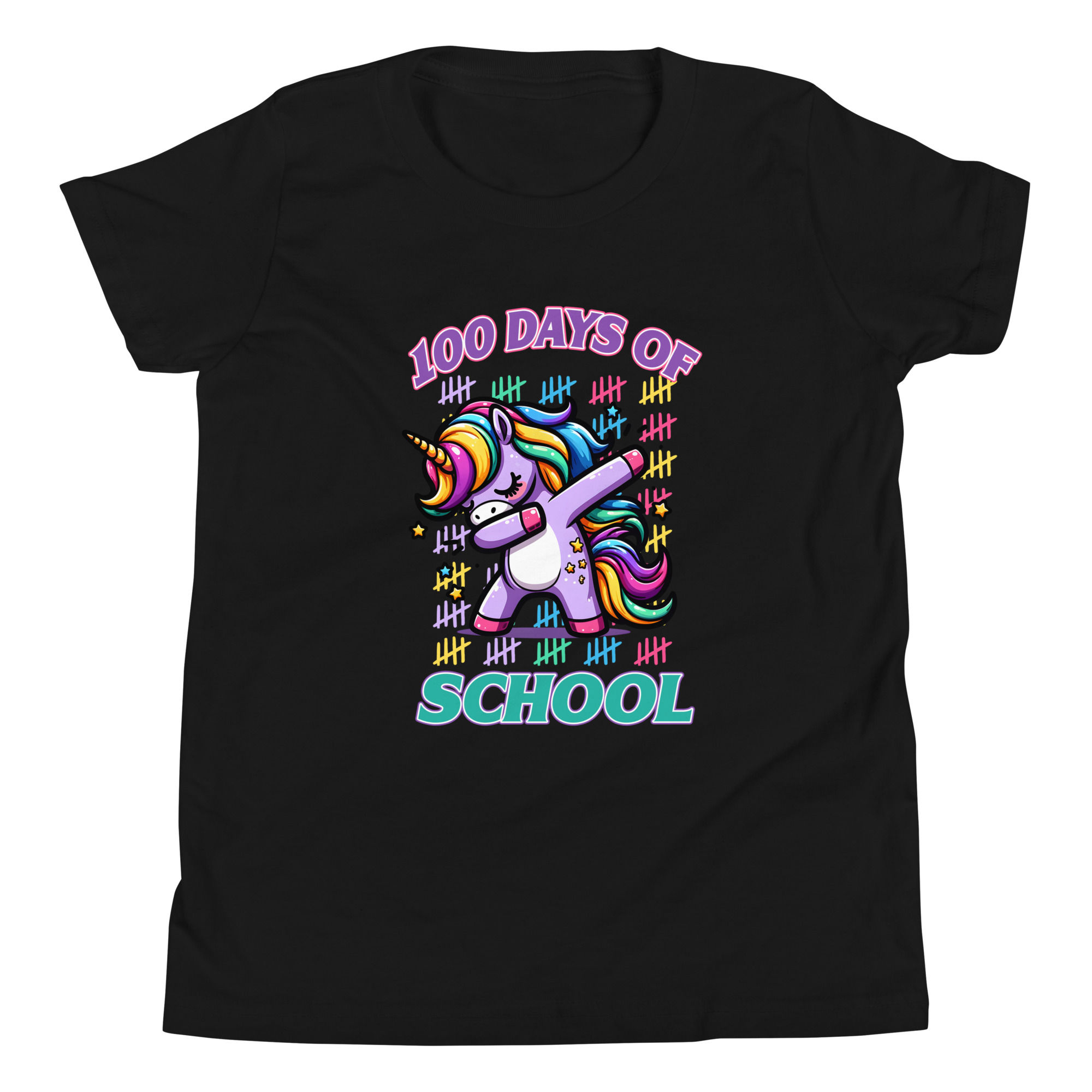 Dabbing Unicorn Youth Short Sleeve T-Shirt